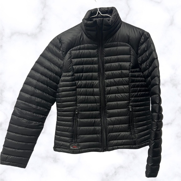 Ralph Laurent Active Black Down Lightweight Quilted Puffer Jacket Coat size M - Picture 1 of 11